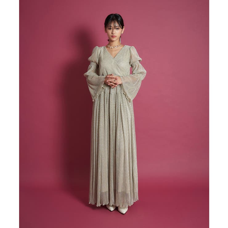 LAME PLEATS DRESS | My shawty | 詳細画像3 