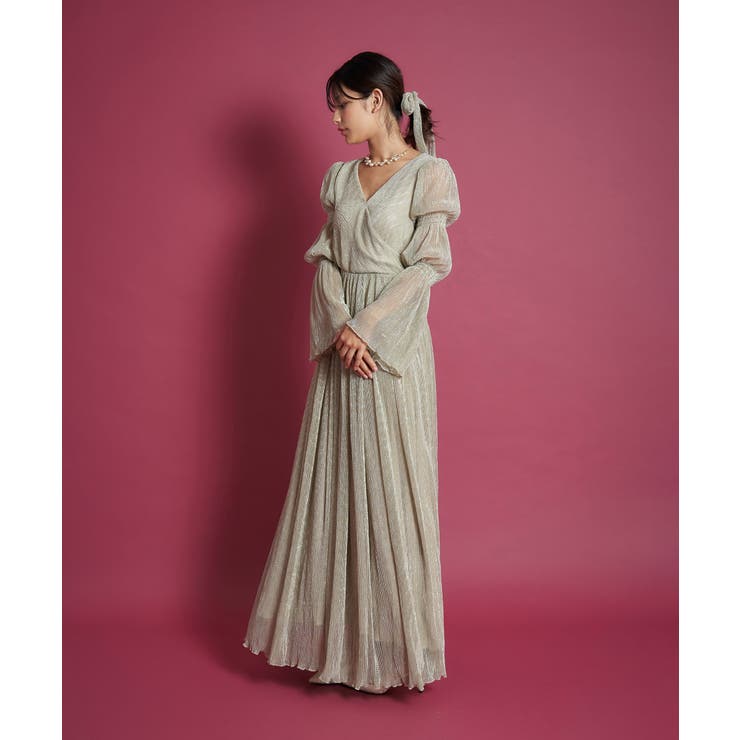 LAME PLEATS DRESS | My shawty | 詳細画像5 