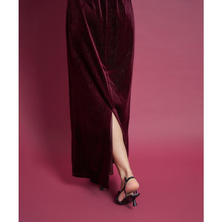 LAME VELVET DRESS | My shawty | 詳細画像11 