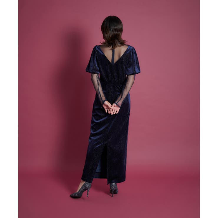 LAME VELVET DRESS | My shawty | 詳細画像4 