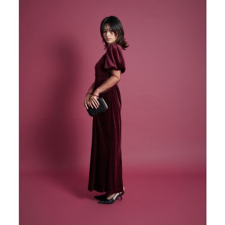 LAME VELVET DRESS | My shawty | 詳細画像10 