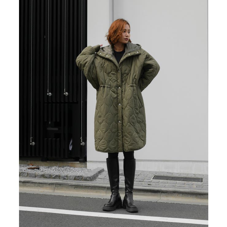 ジャケット・アウター My Shawty quilt hoodie coat QUILT HOODIE COAT[品番：MYTW0000097]｜My shawty（マイシャウティ