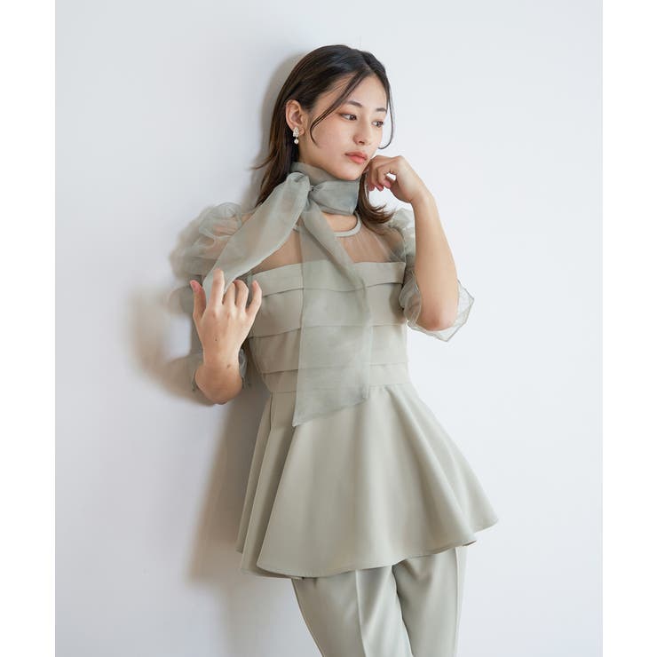 ミント | RIBON ORGANDY SET UP | My shawty