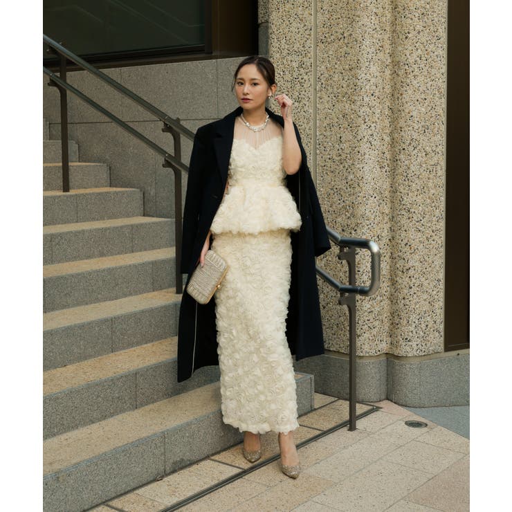 レッド | ROSE PEPLUM SET DRESS | My shawty