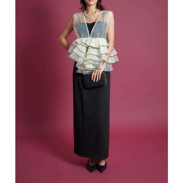 SHEER VOLUME TOP DRESS | My shawty | 詳細画像5 