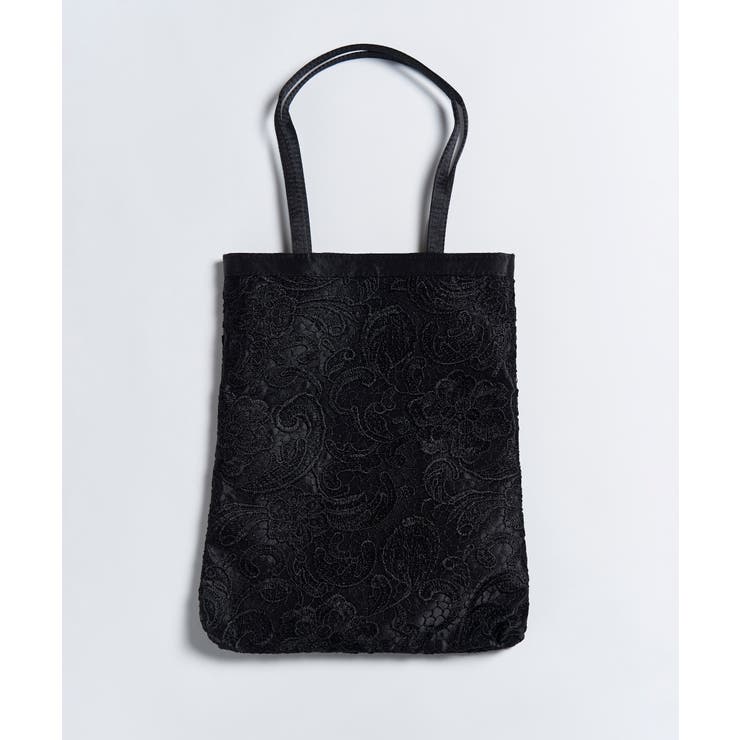 ブラック | LACE TOTE BAG | My shawty