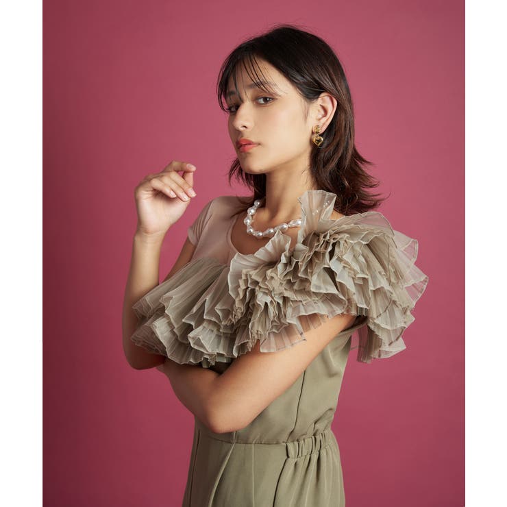 ミント | TULE MOTIF PANTS DRESS | My shawty