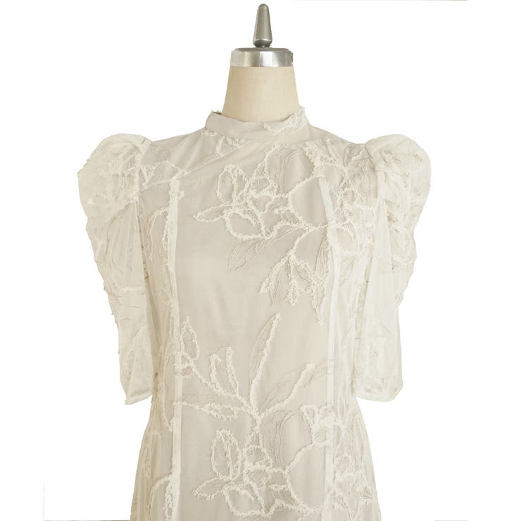 FRINGE LACE FLARE DRESS | My shawty | 詳細画像8 