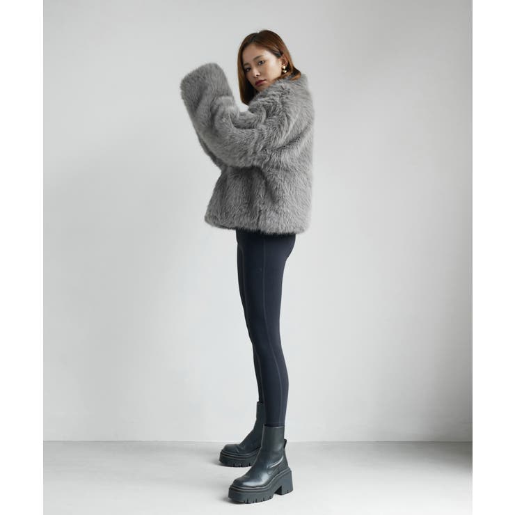 FUR SHORT COAT | My shawty | 詳細画像4 