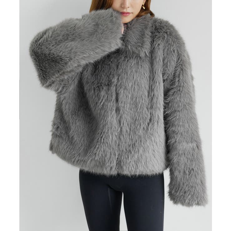 FUR SHORT COAT | My shawty | 詳細画像8 