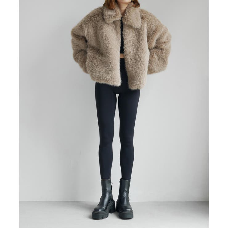 FUR SHORT COAT | My shawty | 詳細画像13 