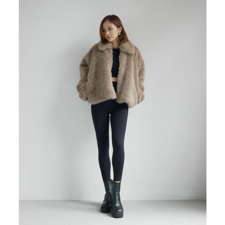 FUR SHORT COAT | My shawty | 詳細画像11 