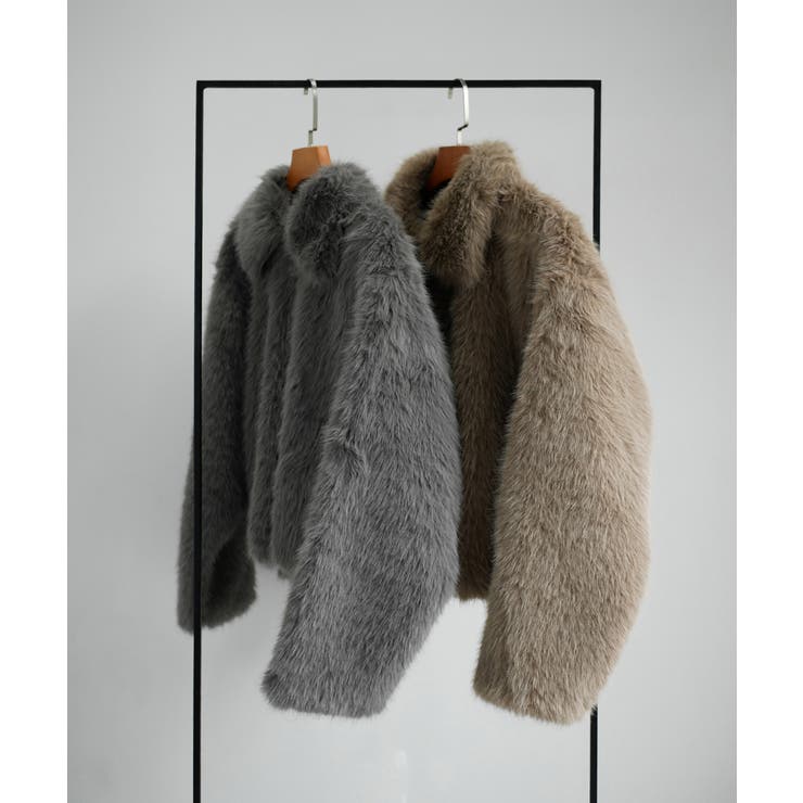 FUR SHORT COAT | My shawty | 詳細画像14 