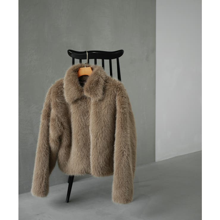 ベージュ | FUR SHORT COAT | My shawty