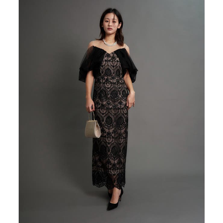 OFFSHOLDER LACE DRESS | My shawty | 詳細画像2 