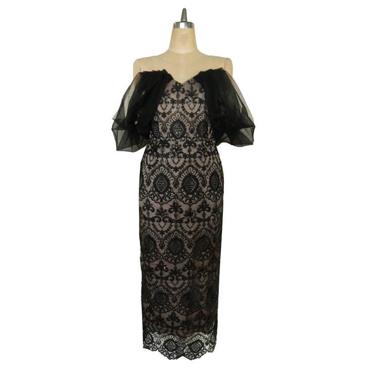 OFFSHOLDER LACE DRESS | My shawty | 詳細画像16 