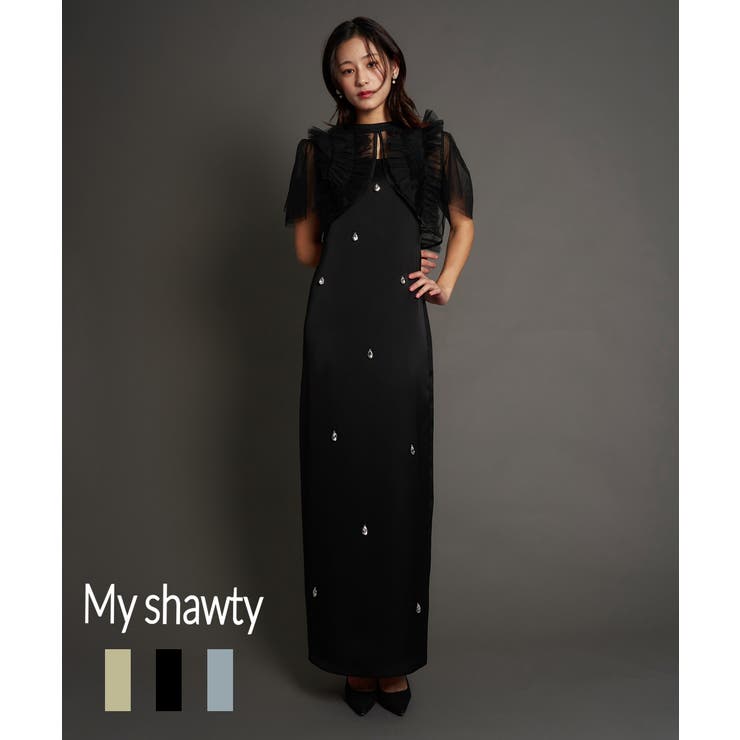 SATIN BIJOU SET DRESS | My shawty | 詳細画像1 