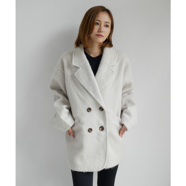 アイボリー | SHAGGY MIDDLE JACKET | My shawty