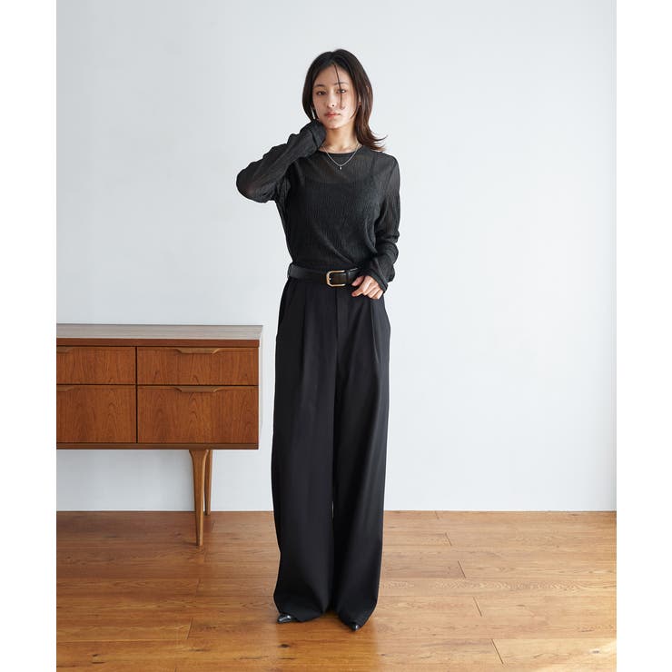 TUCK WIDE STRAIGHT PANTS | My shawty | 詳細画像2 