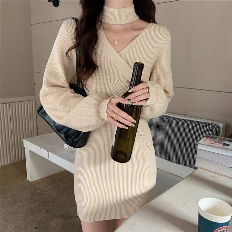 Naidy 個性的なスタイル良く見えロングニットワンピース 品番 Asmw Naidy ナイディ のレディースファッション通販 Shoplist ショップリスト