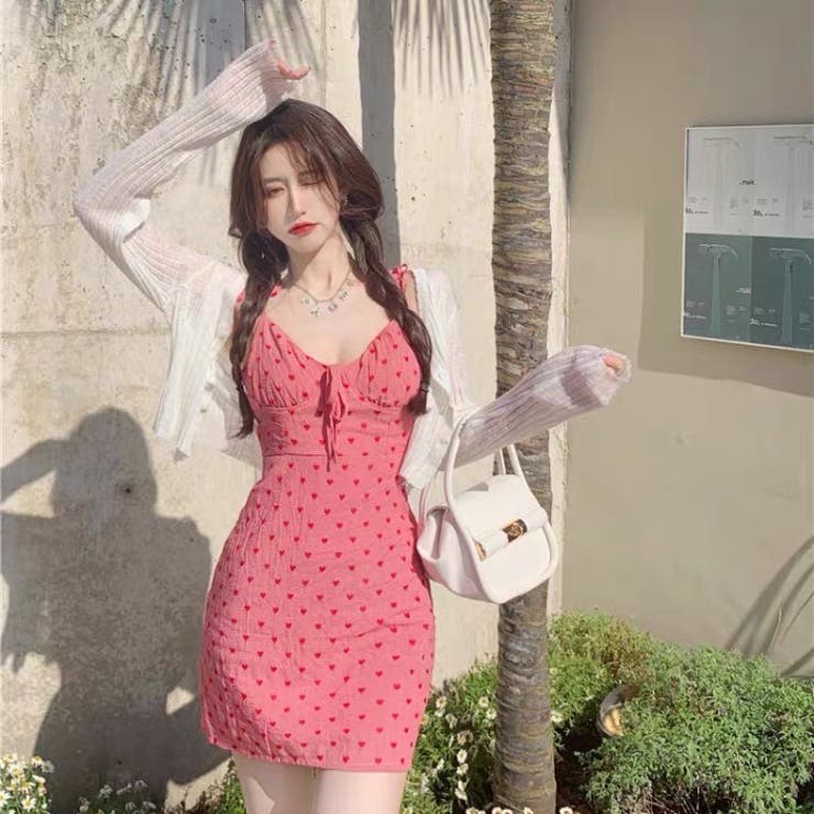 Naidy セクシー桜ピンク新作キャミワンピースとカーディガン 品番 Asmw Naidy ナイディ のレディースファッション通販 Shoplist ショップリスト