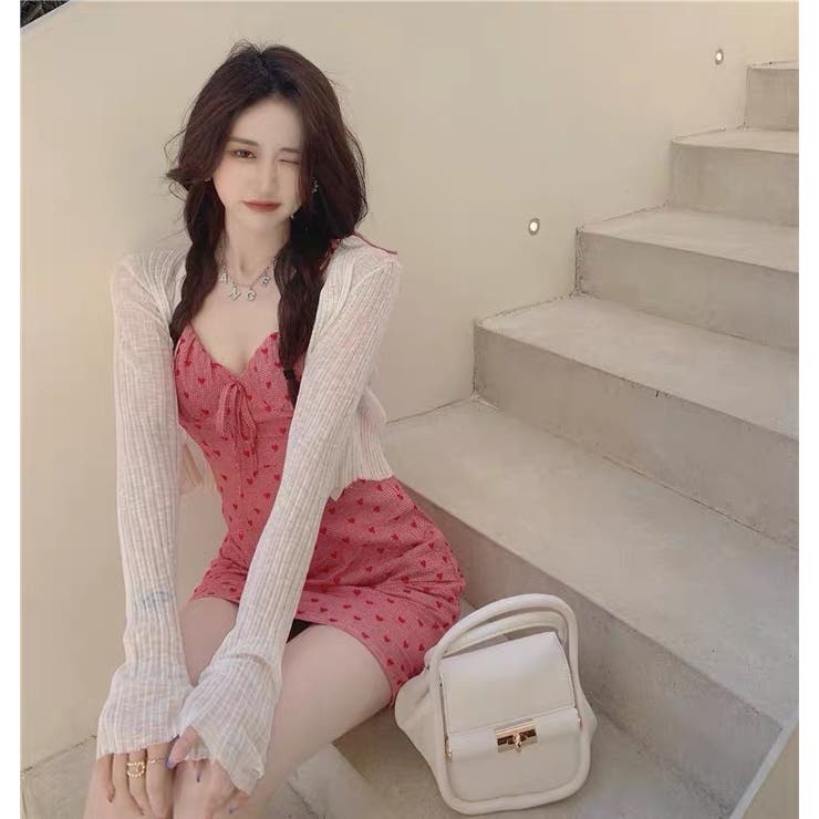 Naidy セクシー桜ピンク新作キャミワンピースとカーディガン 品番 Asmw Naidy ナイディ のレディースファッション通販 Shoplist ショップリスト