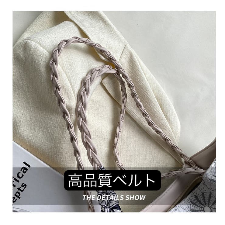 NAIDY 大容量たっぷり入るカジュアルトレンド花柄スカーフ付き
