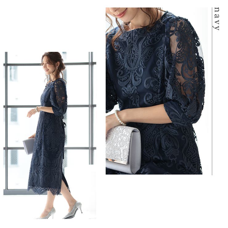 コクーン ドレス 結婚式[品番：NEDM0001100]｜Festinalente