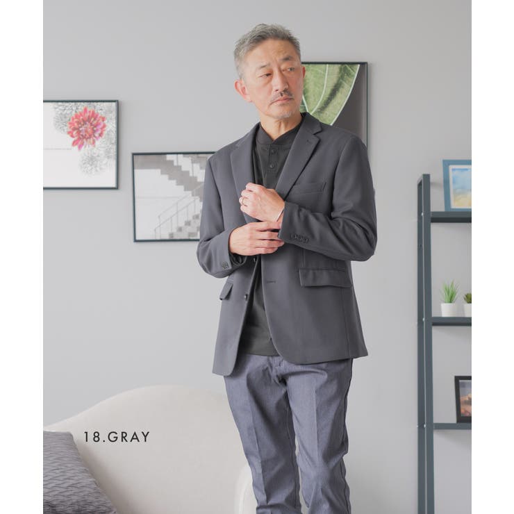 テーラードジャケット メンズ ストレッチ | AWC | 詳細画像12 