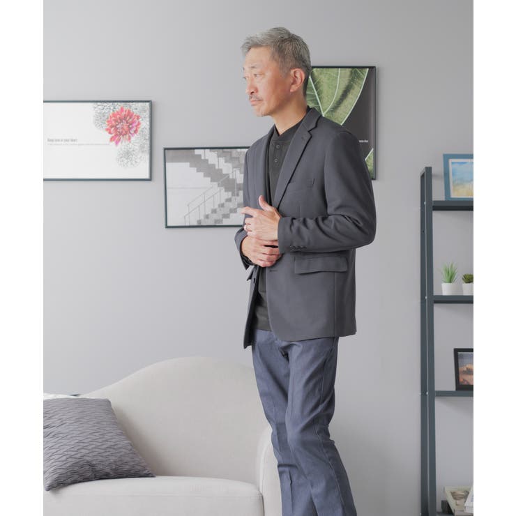 テーラードジャケット メンズ ストレッチ | AWC | 詳細画像3 