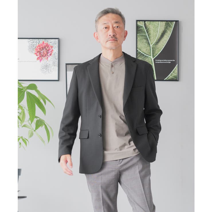 ブラック | テーラードジャケット メンズ ストレッチ | AWC