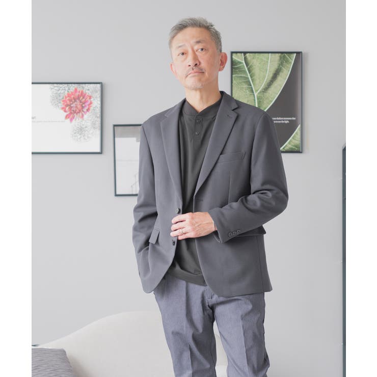 グレー | テーラードジャケット メンズ ストレッチ | AWC