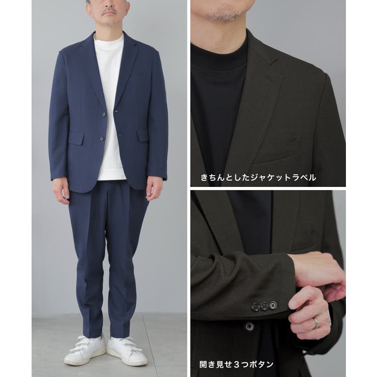 【未使用美品】a.v.v HOMME ストライプ ダブルスーツ セットアップ スーツ メンズ セットアップ ストライプ ビジネススーツ 2点
