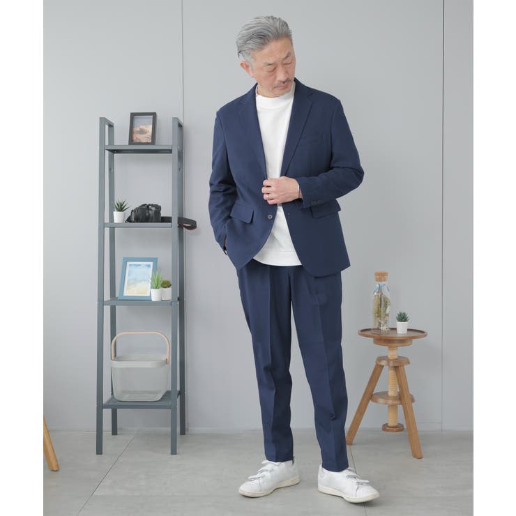 エディフィス　セットアップ　イージースーツ　ウォッシャブル　M相当 edifice セットアップ（ファッション）（サイズ（S/M/L）：S）の