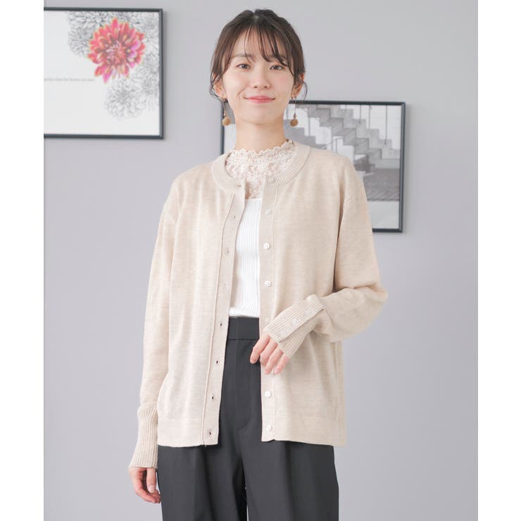 ベージュ | カーディガン レディース オフィス | Festinalente