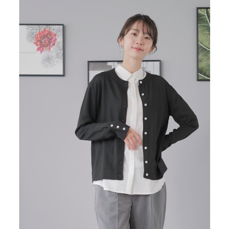 ブラック | カーディガン レディース オフィス | Festinalente