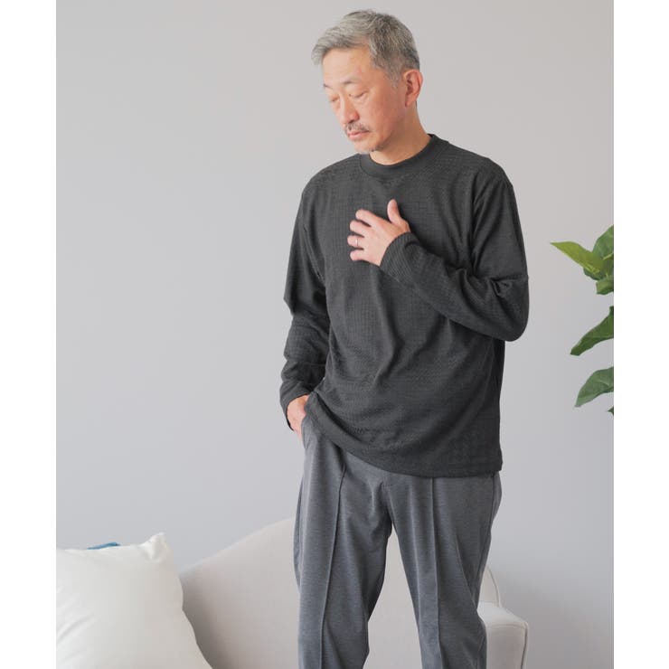 チャコールグレー | Tシャツ メンズ 長袖 | AWC