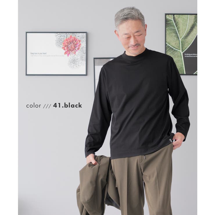 ブラック | Tシャツ メンズ 長袖 | AWC