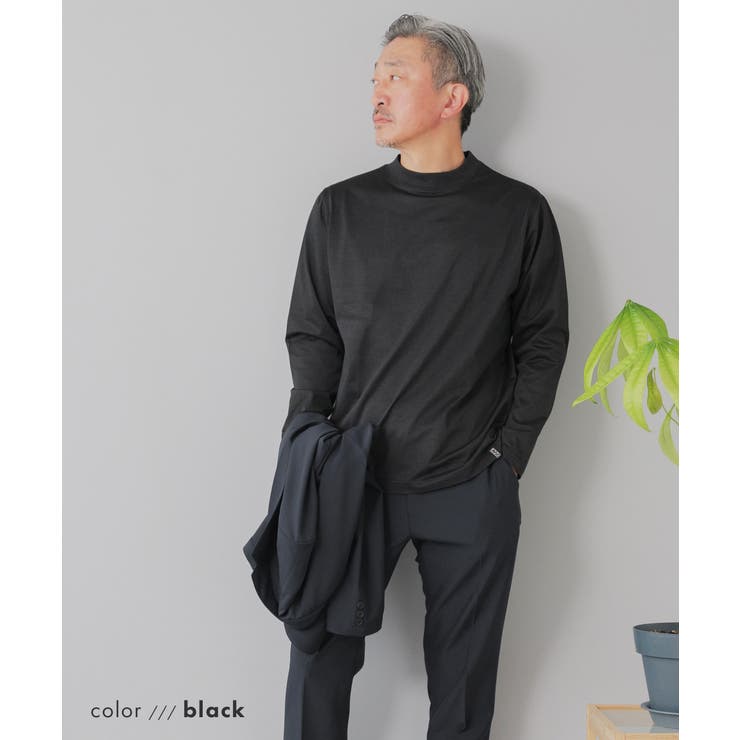 ブラック | Tシャツ メンズ 長袖 | AWC