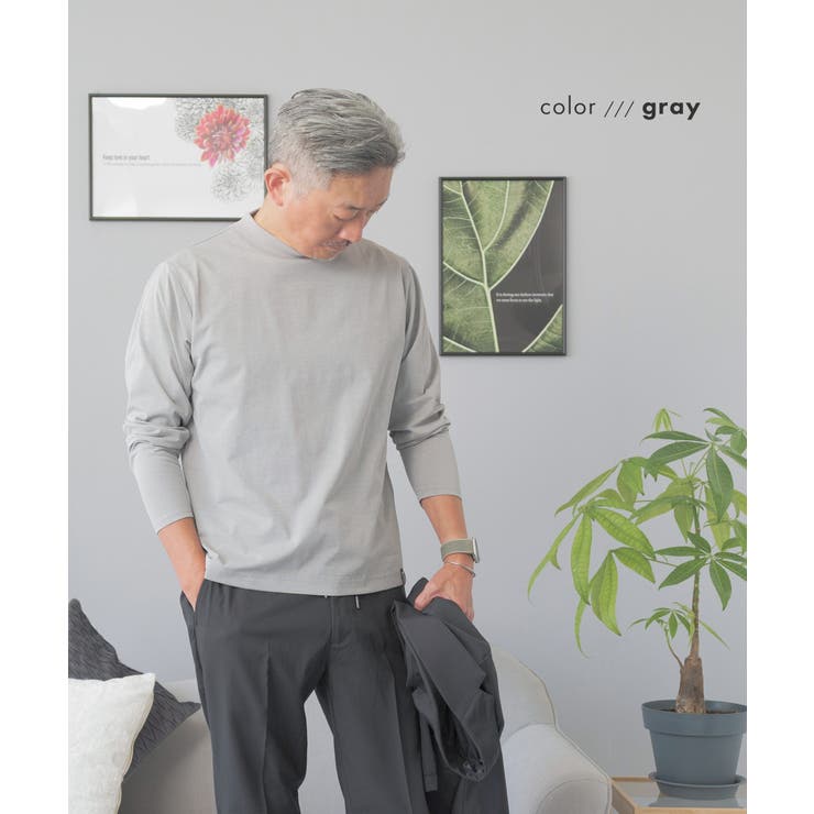 グレー | Tシャツ メンズ 長袖 | AWC