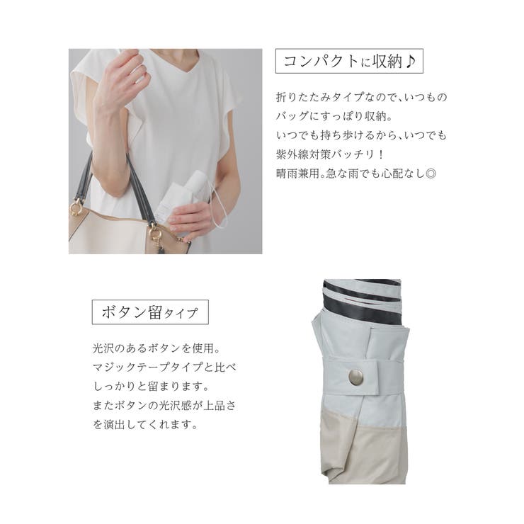 折りたたみ傘 自動開閉 日傘 | Festinalente | 詳細画像10 