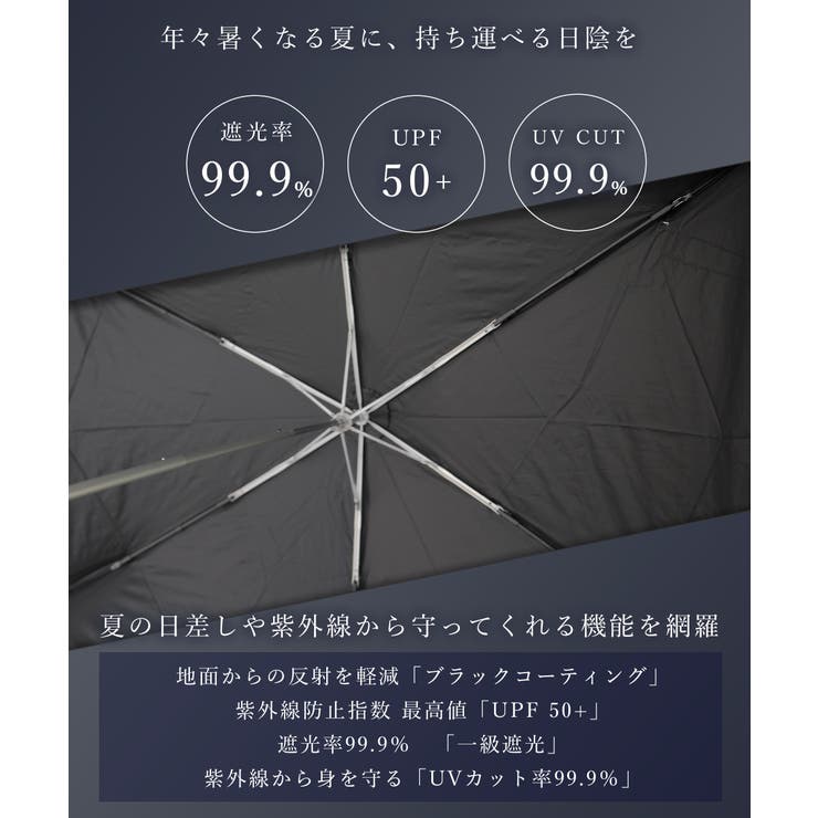 折りたたみ傘 メンズ 晴雨兼用 | AWC | 詳細画像4 