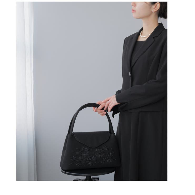 フォーマルバッグ 黒 レディース | Festinalente | 詳細画像12 