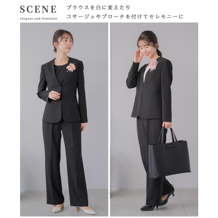 喪服 レディース パンツスーツ | Festinalente | 詳細画像9 