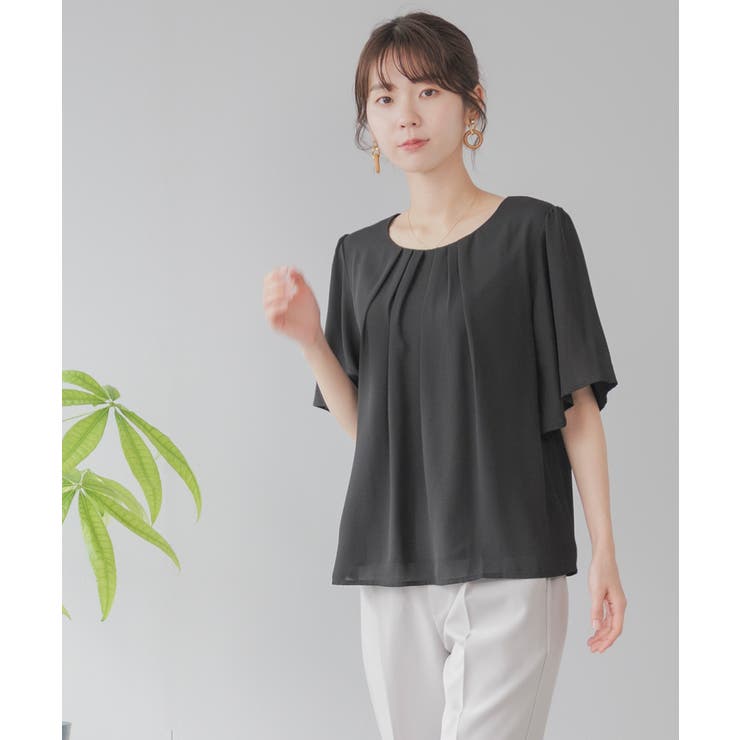 ブラック | レディース オフィス ブラウス | Festinalente