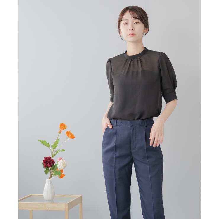 ブラック | ブラウス 半袖 レディース | Festinalente