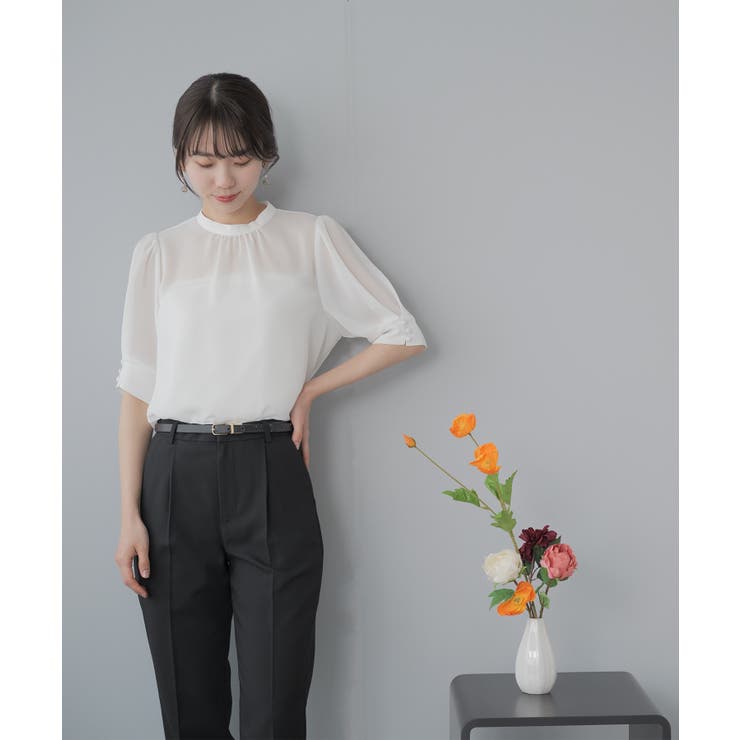 ホワイト | ブラウス 半袖 レディース | Festinalente