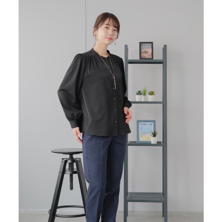 ブラック | ブラウス レディース 長袖 | Festinalente