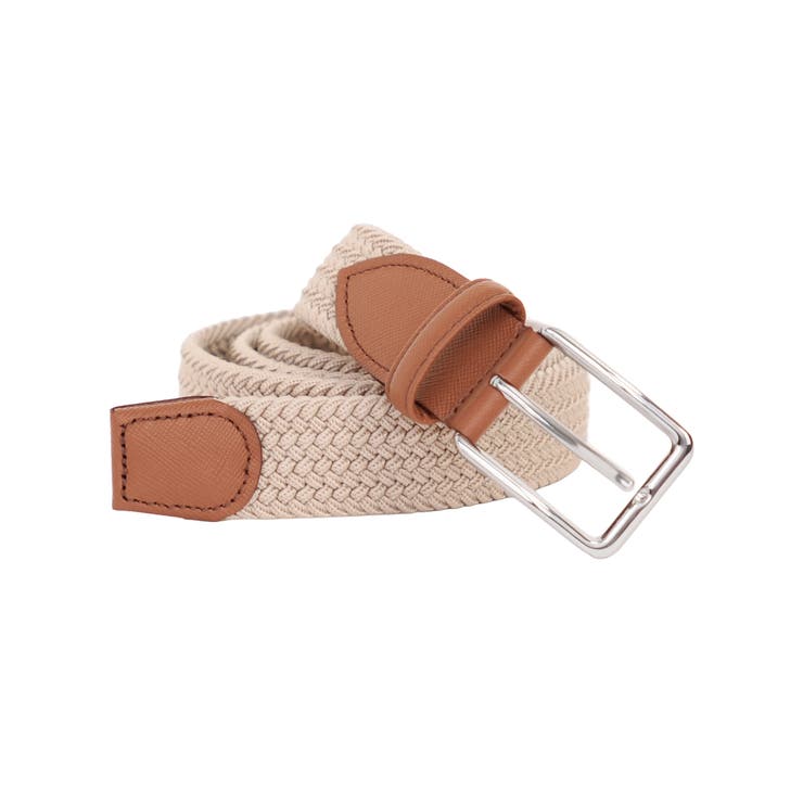 ベージュ | ベルト メッシュベルト 牛革 | AWC