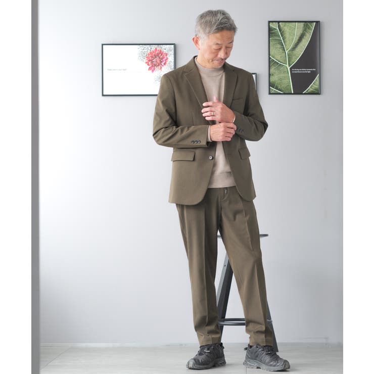 カーキ | セットアップ メンズ スーツ | AWC